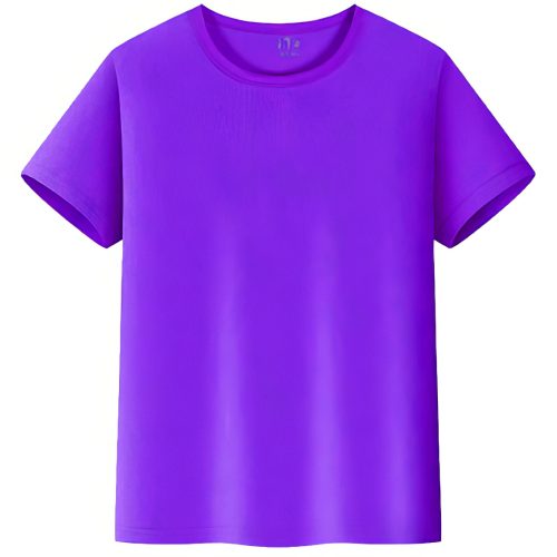 Plain T-Shirt Size 5-9 (Purple)