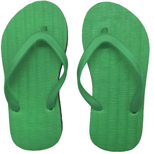 Thongs Green size 2-4